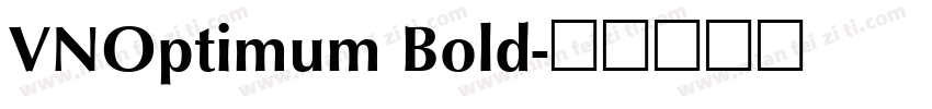 VNOptimum Bold字体转换